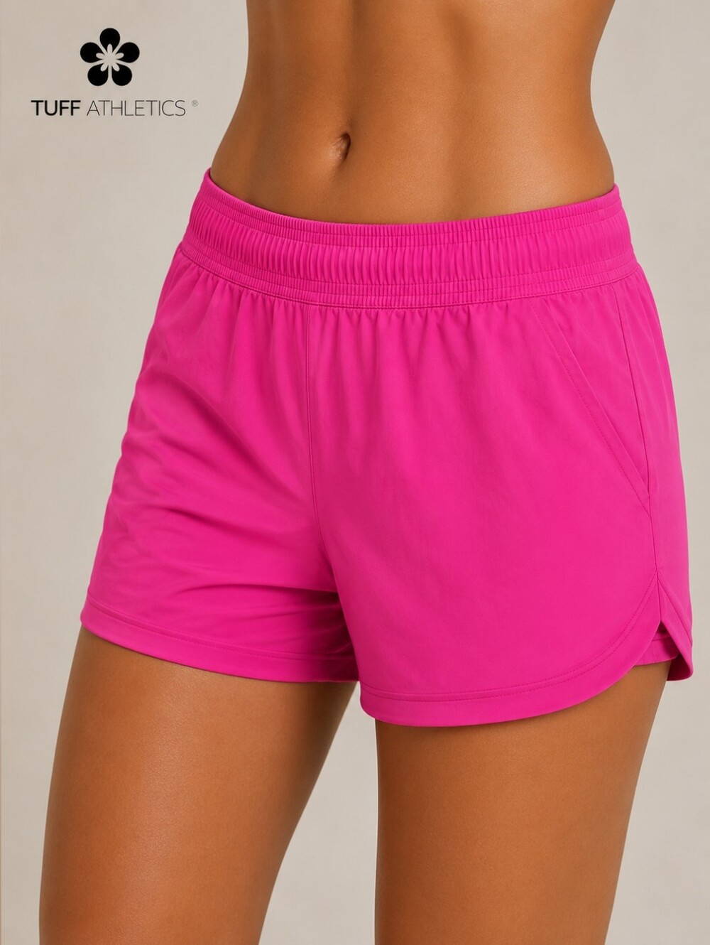 💙 Tuff Athletics - Hot Pink Women’s Athletic Shorts